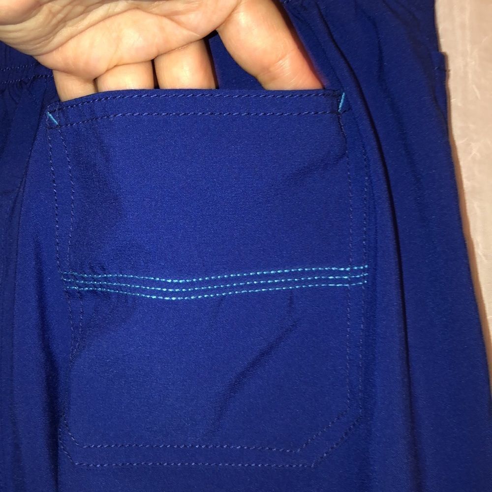 carhartt SP Indigo Teal Details Drawstring Scrub Pants - Picture 12 of 14